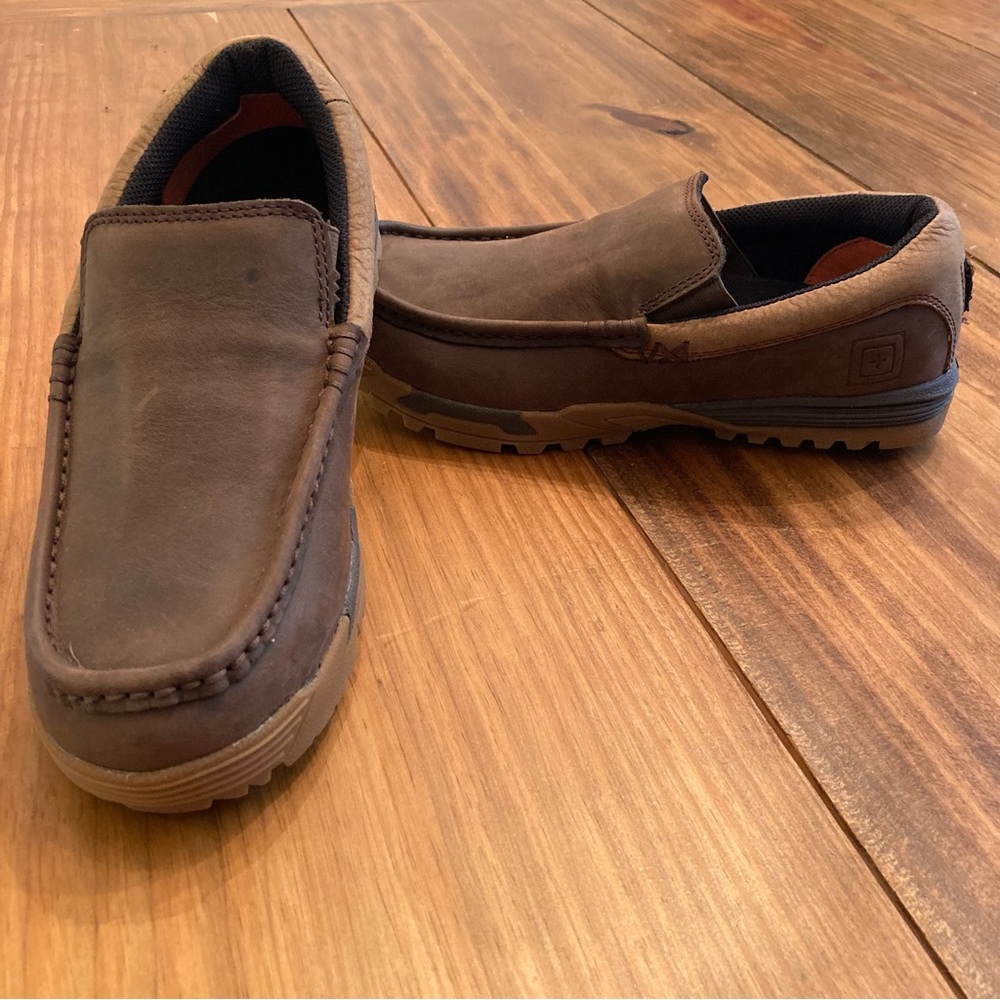5.11 Tactical Field Ops Leather Slip-on Loafers EUC